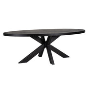 Eettafel Watson black 235 incl. spinpoot zwart (Black)