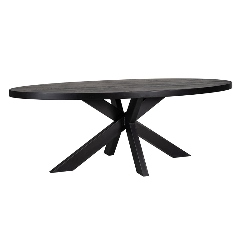 Eettafel Watson black 235 incl. spinpoot zwart (Black)