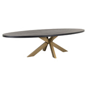 Eettafel Watson black 235 incl. spinpoot goud (Black)