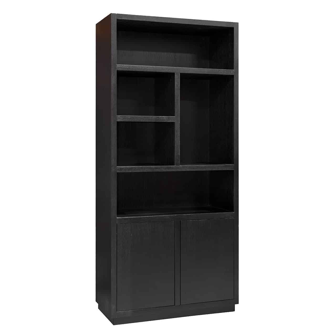 Boekenkast Oakura 2-deuren (Black)