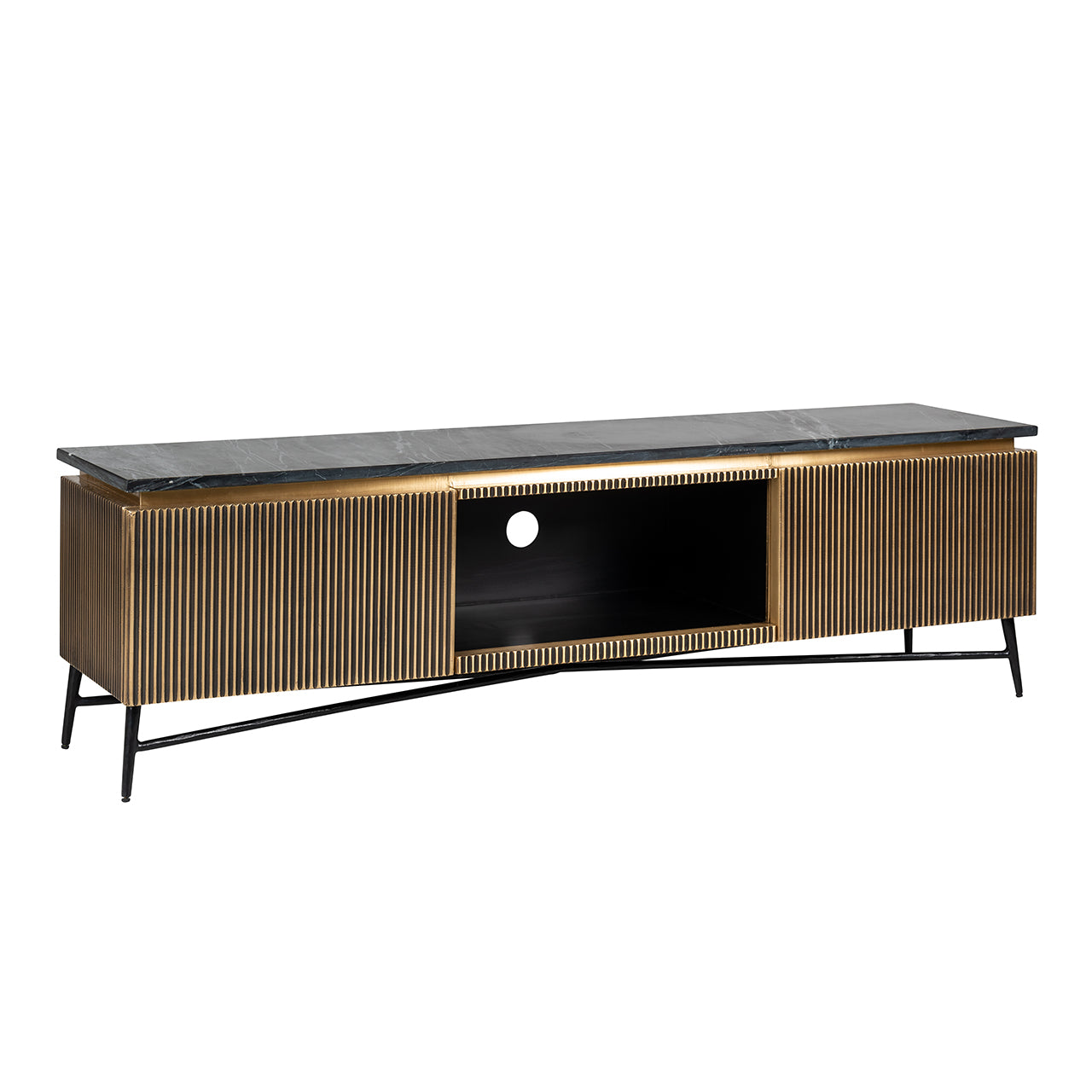 TV-dressoir Ironville 2-deuren (Gold)