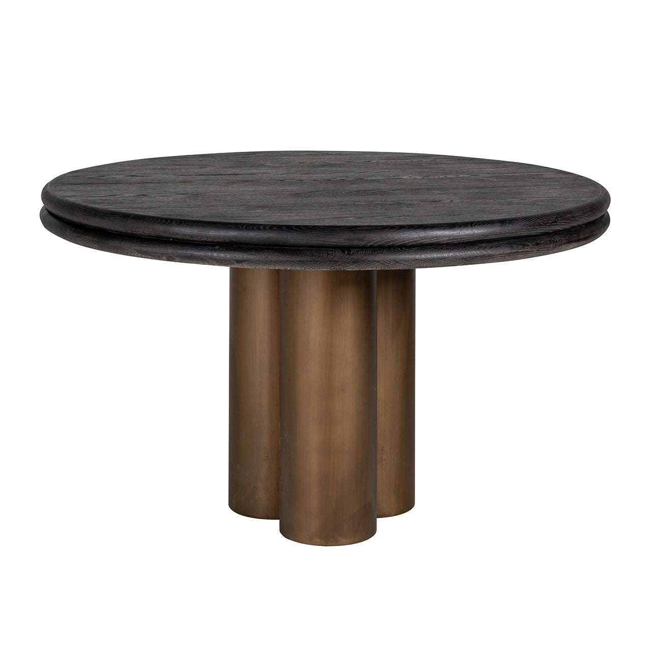 Eettafel Macaron 130Ø (Black rustic)