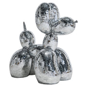 Dog deco object spiegel (Silver)