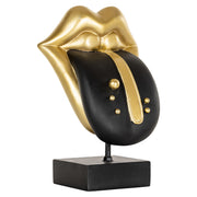 Deco object Tongue (Black/gold)