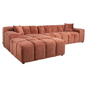 Sofa Cube 3-zits + lounge links (Fusion 92 Blush)