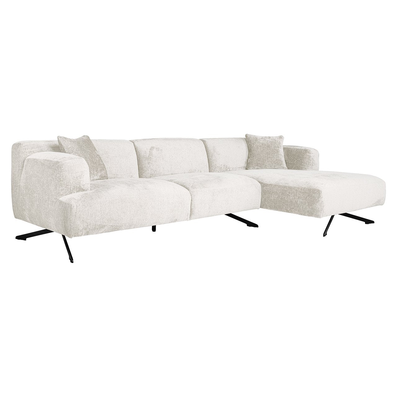 Bank Donovan 3-seats + lounge right (Fusion cream 02)