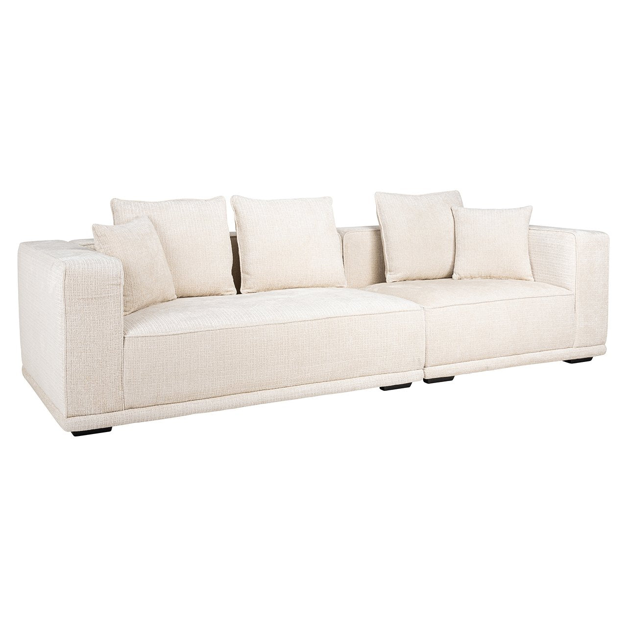 Sofa Lusso 3-zits beige chenille (Niagara 902 beige Chenille)