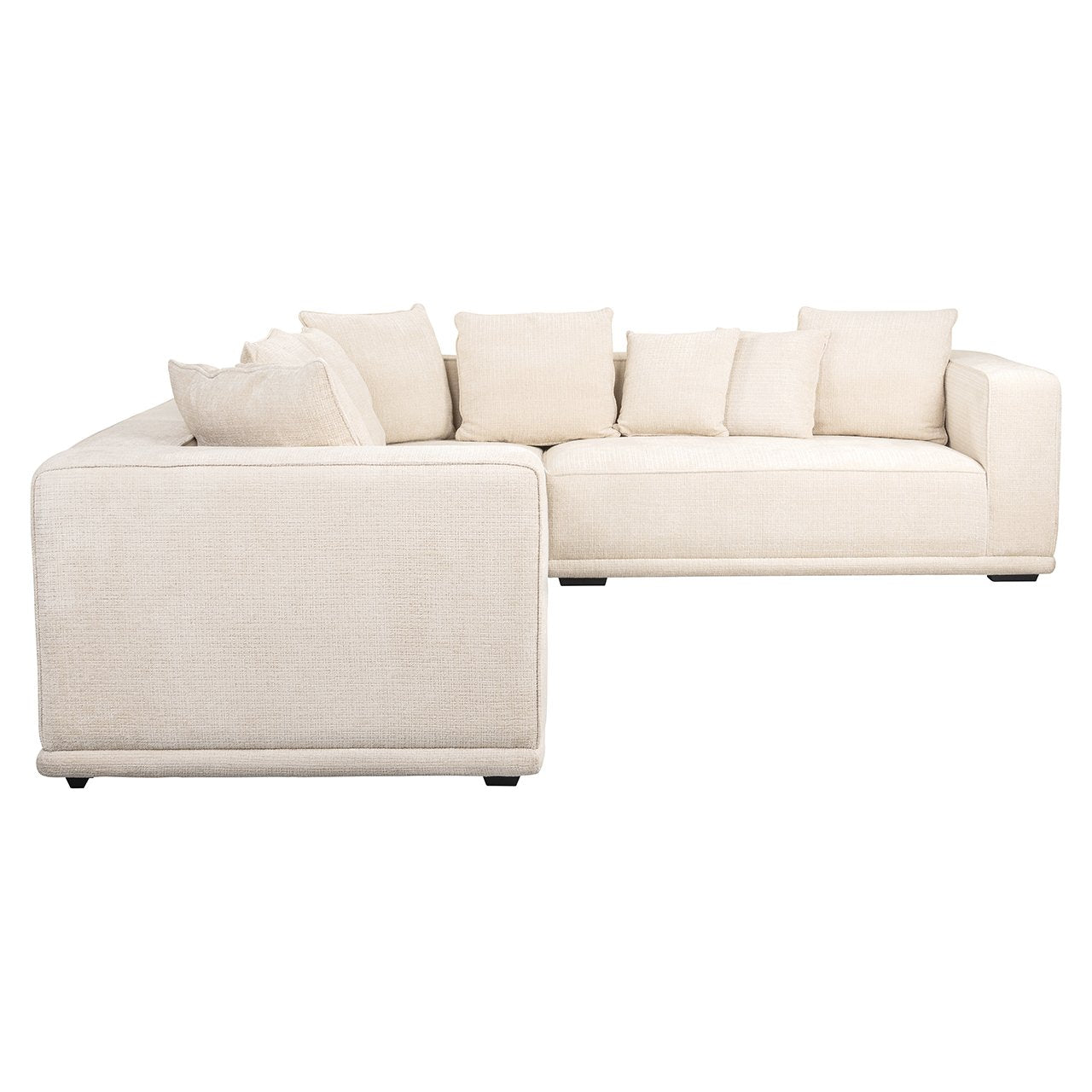 Hoekbank Lusso beige chenille (Niagara 902 beige Chenille)