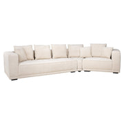 Sofa Lusso 4-zits beige chenille (Niagara 902 beige Chenille)