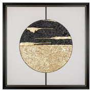 Wall art Moon (Black/gold)