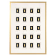 Wall art Bear block 3D (Black/gold)